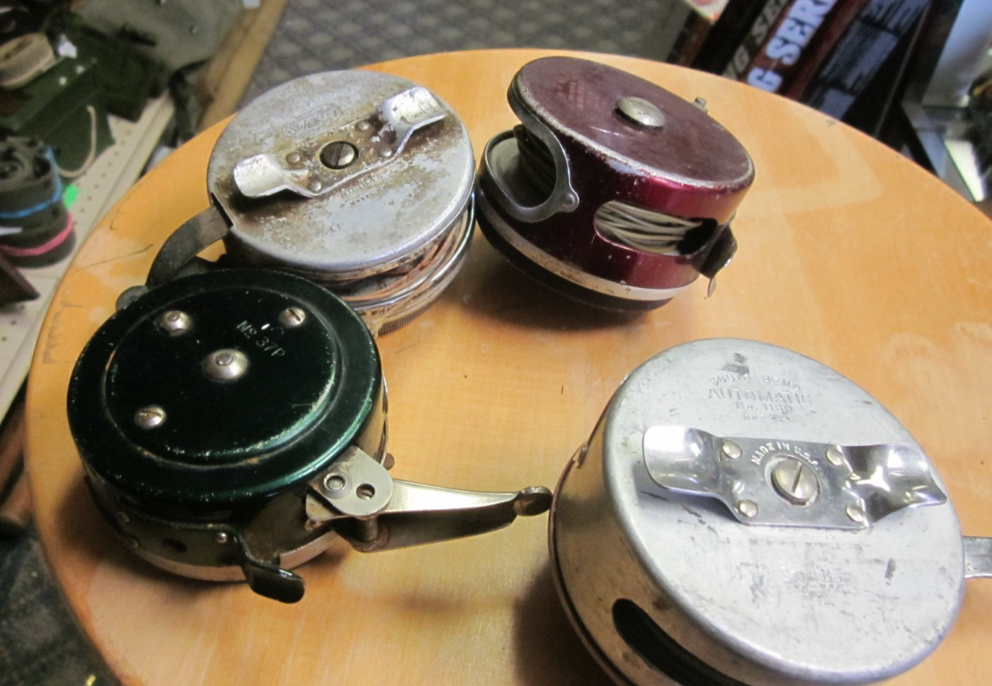 Lot Of 4 Fishing Reels USED As is for parts or repair