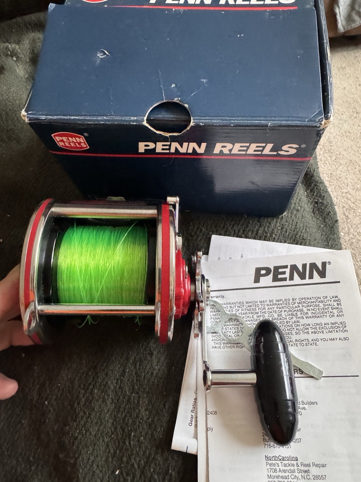 Penn 113H Last USA Made +Drag Upgrade With Org Box Mint Condition Look!!!!