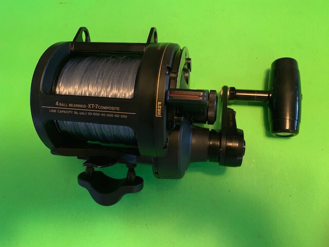 SHIMANO TRITON BEASTMASTER 20/50 GRAPHITE 2-SPEED LEVER DRAG FISHING REEL MINTY