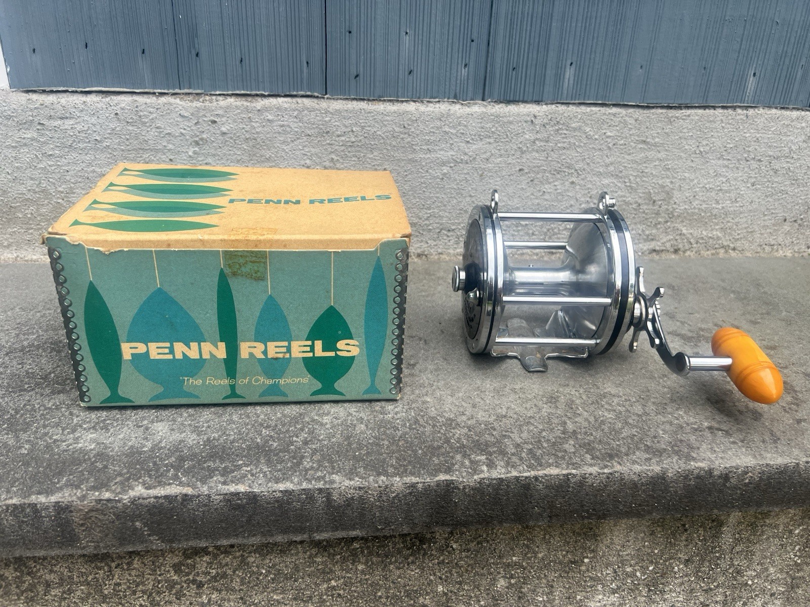Penn Reels 114 (Not H) 6/0 Senator Big Game Reel w/ Bakelite Handle In Box