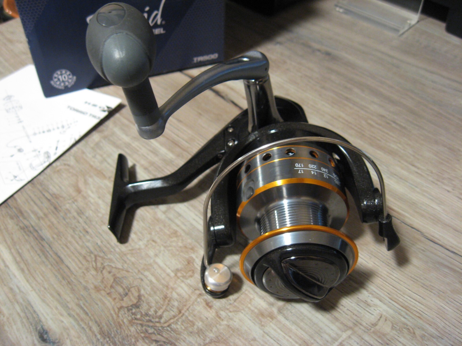 H2O Xpress Fishing Torrid TR500 Spinning Reel 4.9:1 Ratio 10 Bearing System NIB
