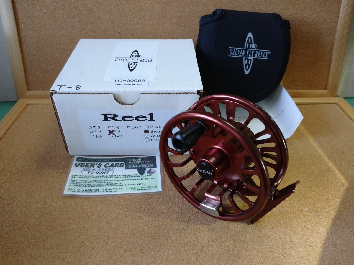 Galvan Torque T-8 Bronze Fly Fishing Reel Right Left Hand W/ Box Pouch „Unused“