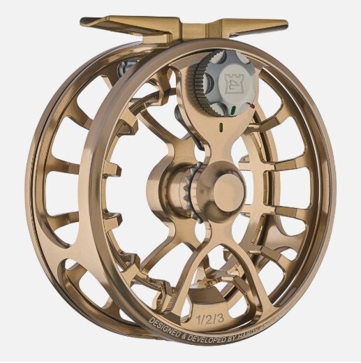 NEW HARDY RESONATE 3000 REEL IN BRONZE – 2-4 WEIGHT , CLICK DRAG – FREE US SHIP