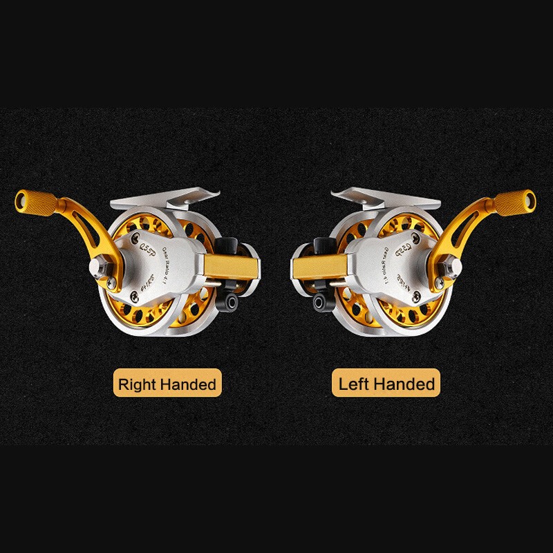 Front Reel 4:1 Gear Ratio Auto Flat Cable 4 Ball Bearings Lure Fishing Fly Reel