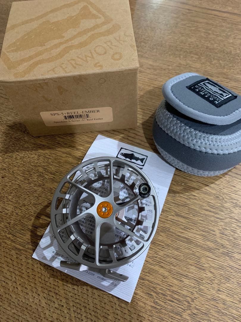 Waterworks Lamson Speedster S Series 5 Fly Fishing Reel Ember W/ Box „Near Mint“