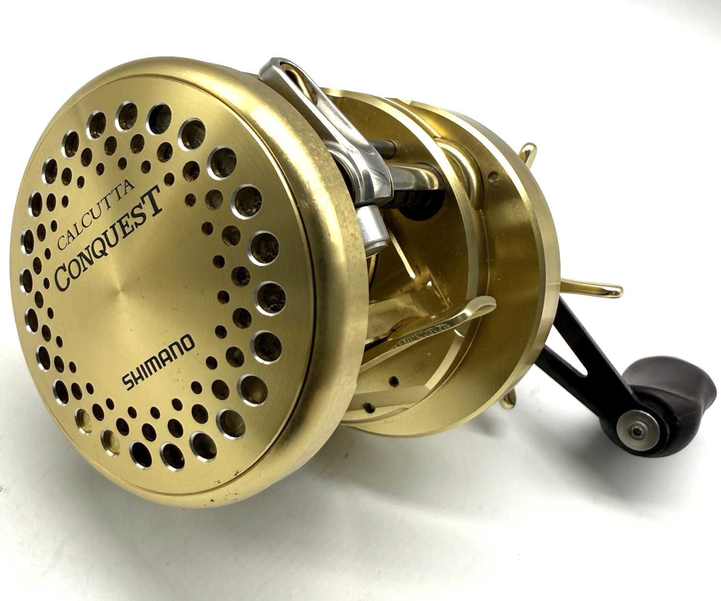 Shimano 00 CALCUTTA CONQUEST 201 Left Bait Casting Reel In Box „Near Mint“ JAPAN