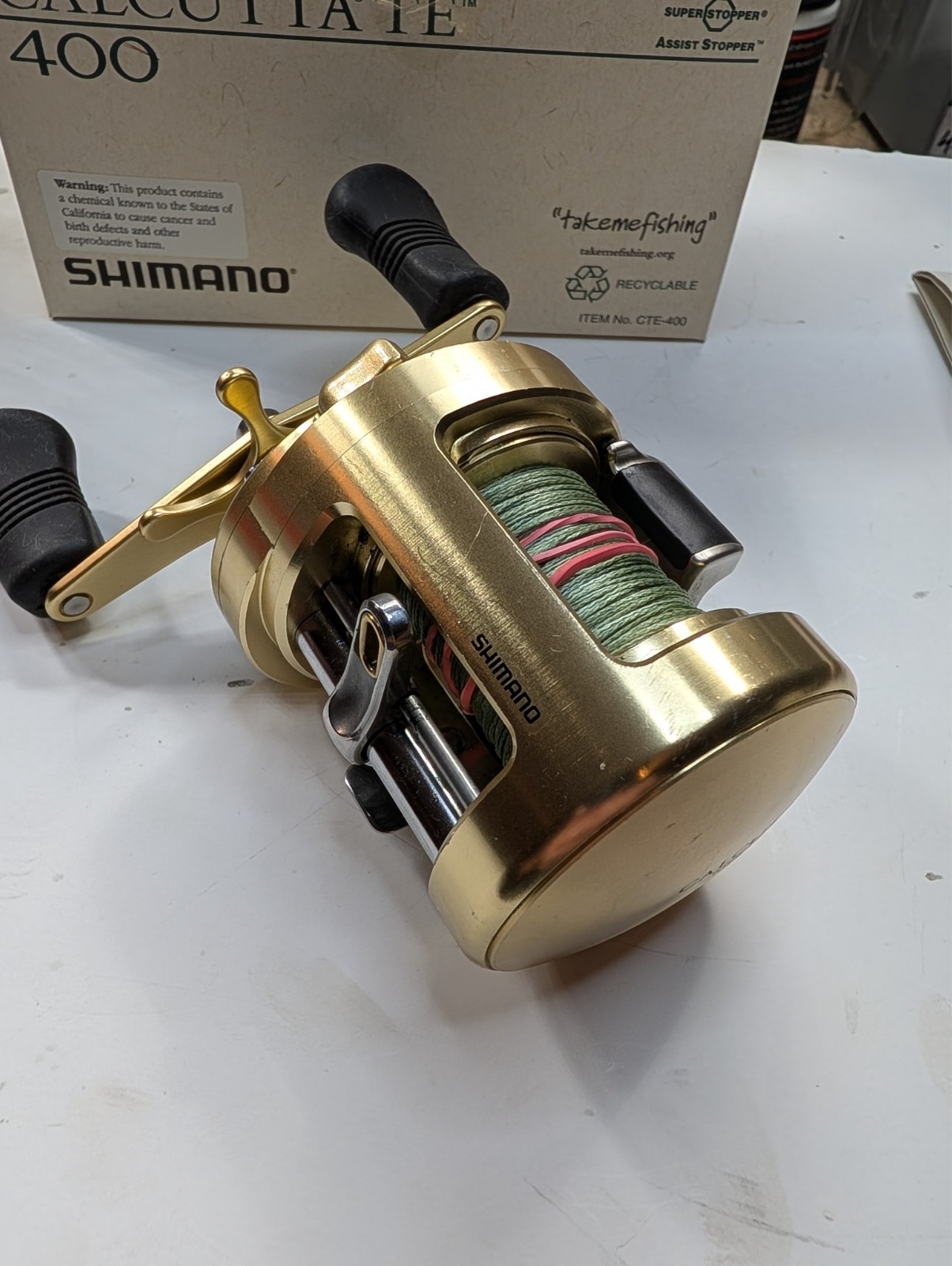 Shimano Calcutta 400 TE Japan , Box, Instructions, Serviced