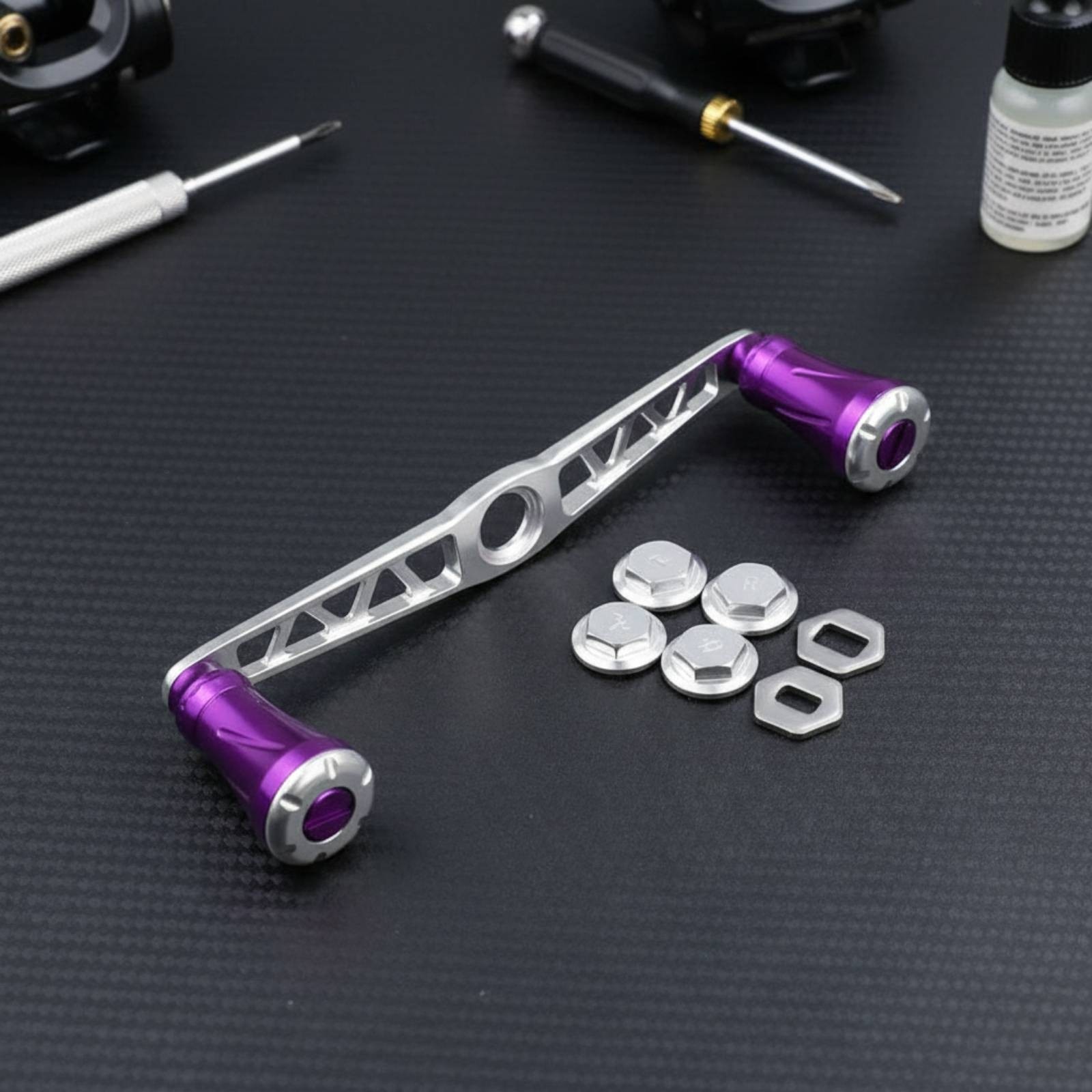 Aluminum Alloy Reel Crank Lightweight Aluminum Reel Crank Reversible for