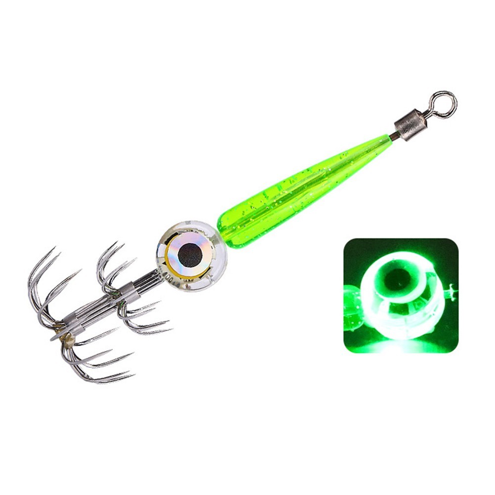 High Visibility Fishing Lures with Powerful LED and Reflective Fish Eyes