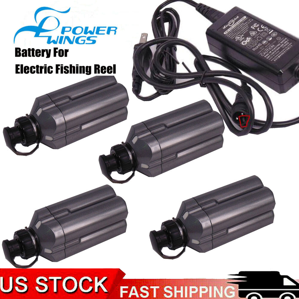 Electric Fishing Battery for Daiwa 750 Tanacom 1000 BM2300 BM2600 BM2900+Charger