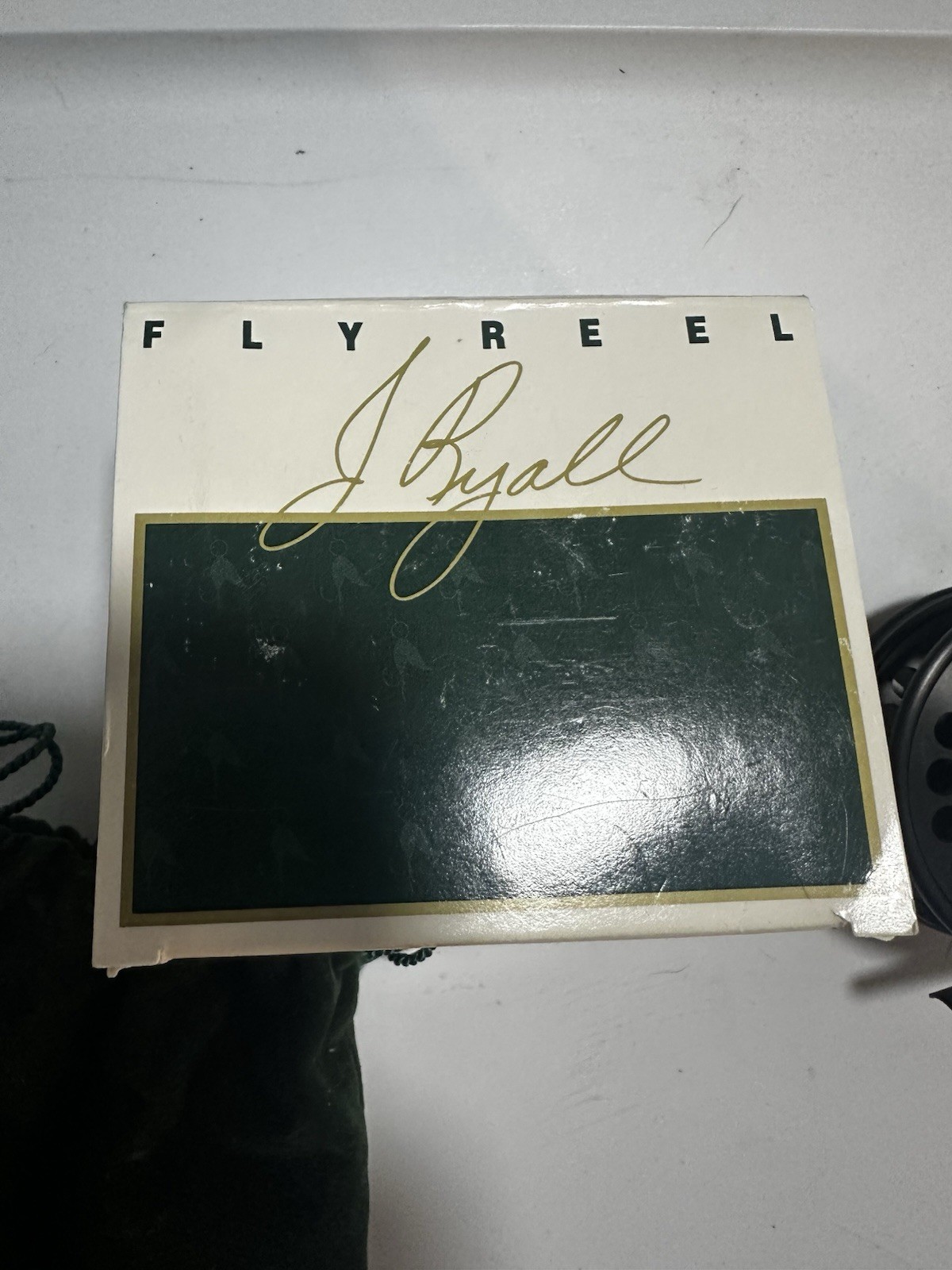 J Ryall 4SR Standard Fly Reel Black Aluminum with Pouch and Box