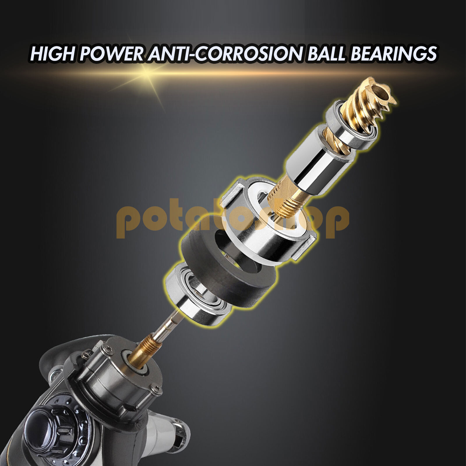 Spinning Reel 3000 5.1:1 10+1BB 2 Spools Bass Freshwater Fishing Baitfeeder