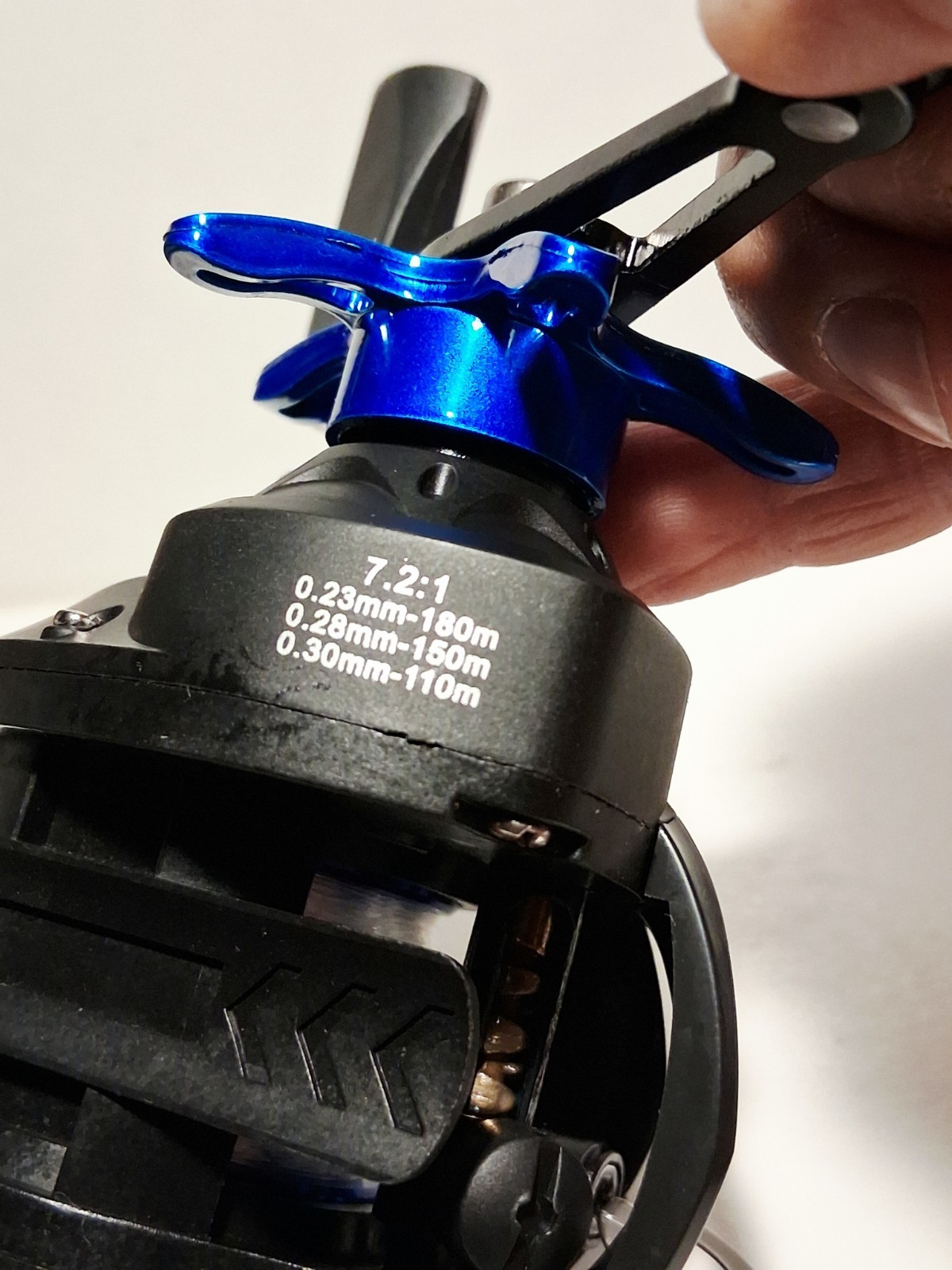 Sougayilang Baitcasting Reel, 7.2:1 Gear Ratio Right handed New in Box. Blue.