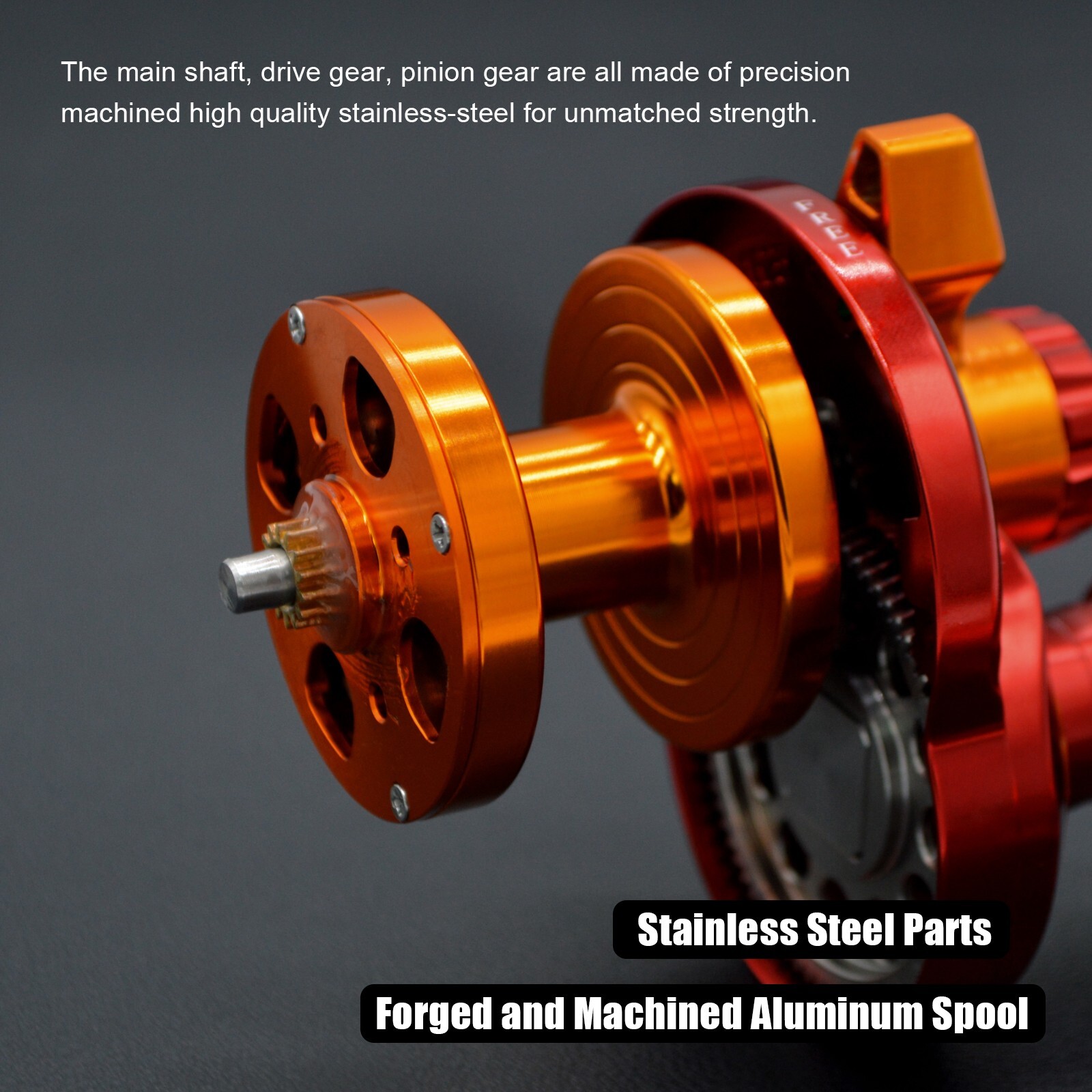 Round Level Wind Trolling Fishing Conventional Reel 13+2 Stainless-Steel Bearing
