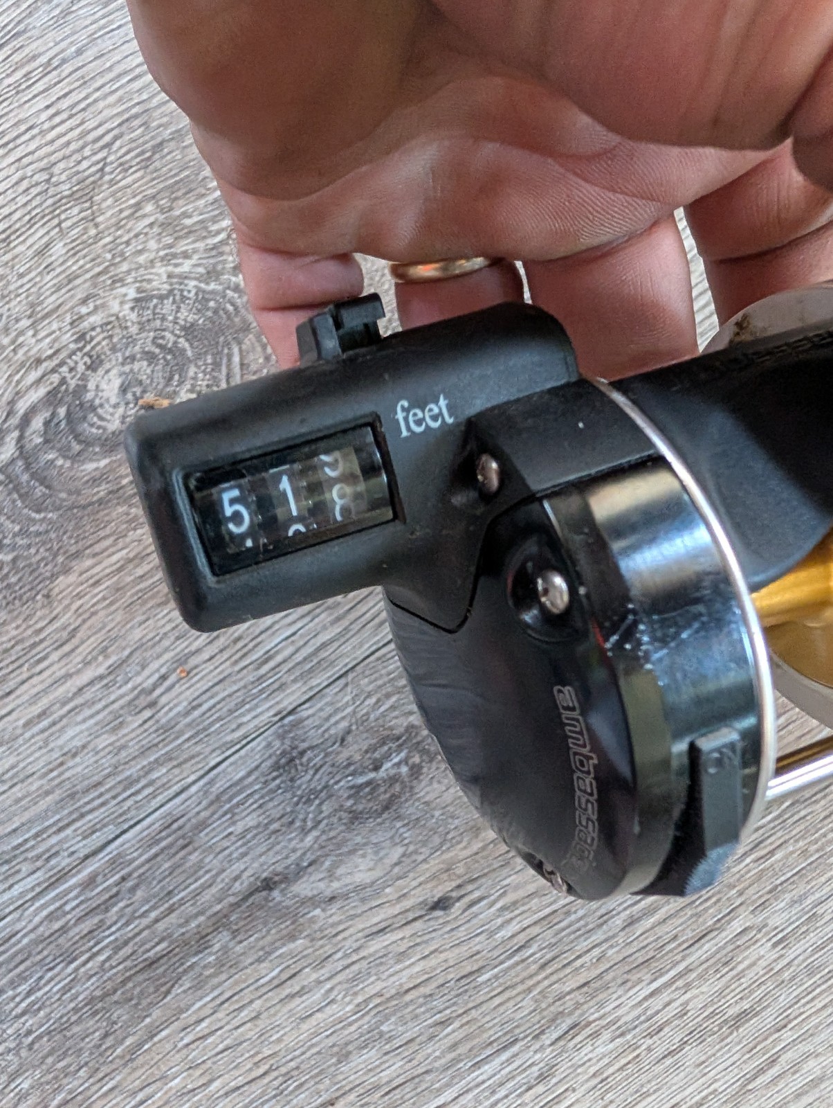 Abu Garcia Ambassadeur 5500LC Line Counter Round Baitcasting Reel Black & Gold