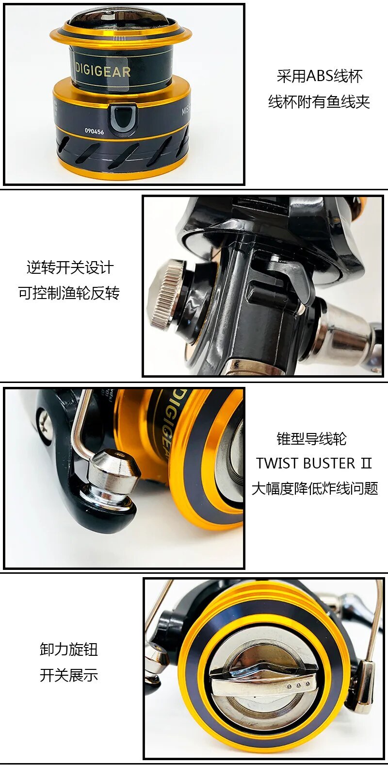 DAIWA Mission CS Spinning Fishing Reel 3+1BB 5.3:1 Casting Fishing Reel