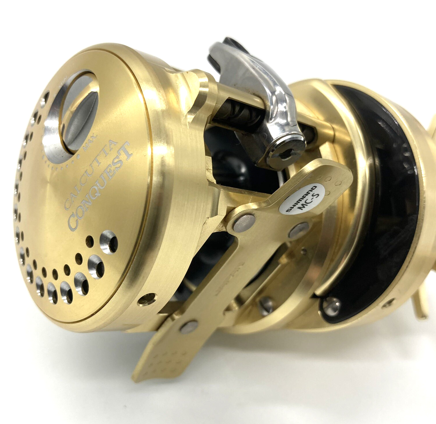 Shimano 14 CALCUTTA CONQUEST 201 Left Bait Casting Reel In Box JAPAN „Near Mint“
