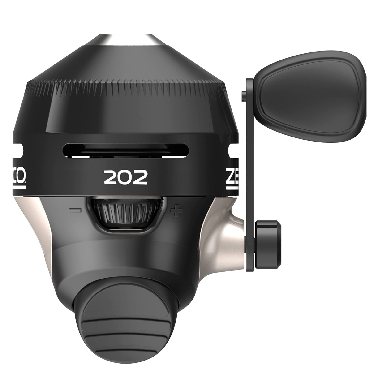 Zebco 202 Spincast Fishing Reel, Size 30 Right-Hand 30 Black
