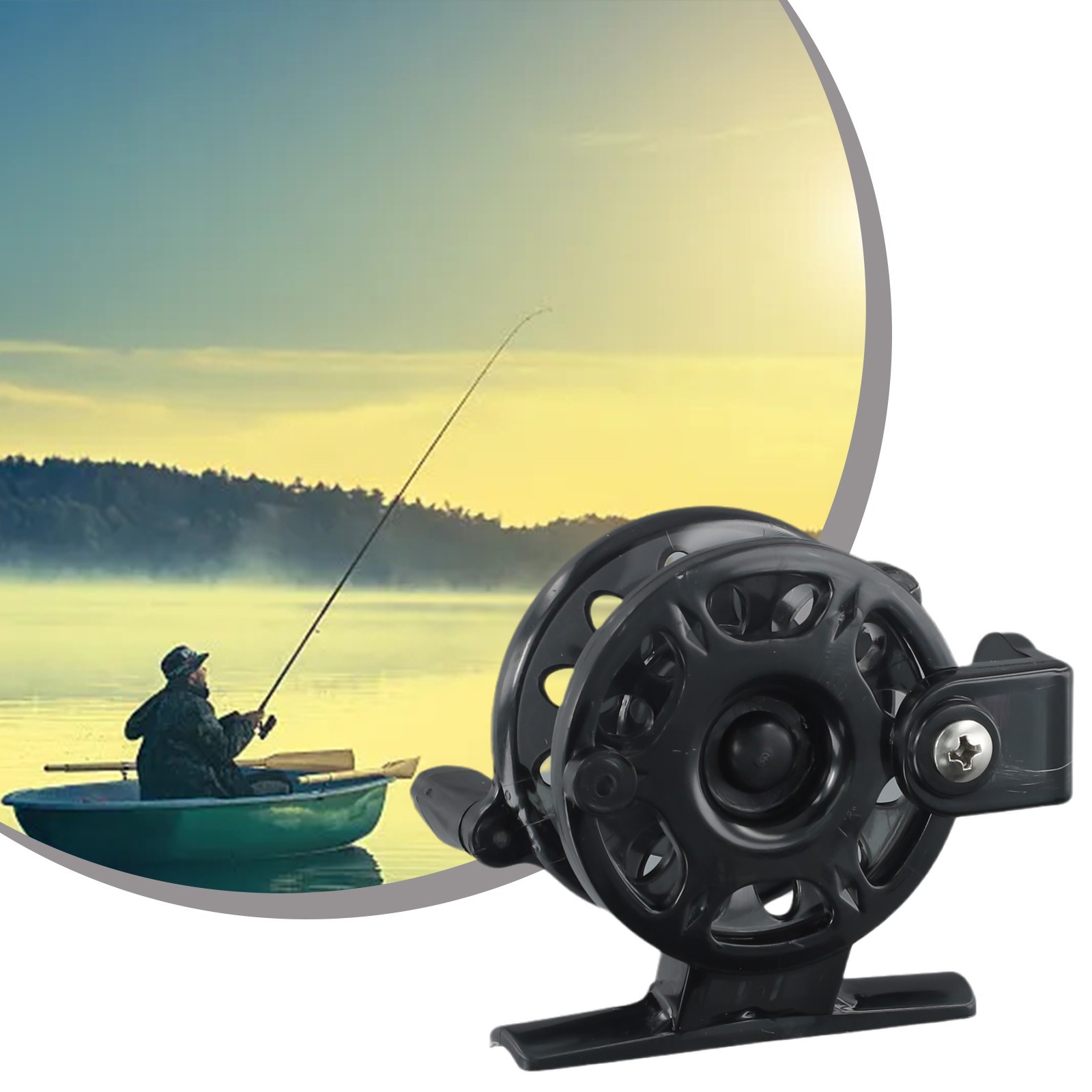 Front Wheel Raft Wheel Fly Wheel Ice Fishing Wheel,Plastic Right Hand Raft Wheel