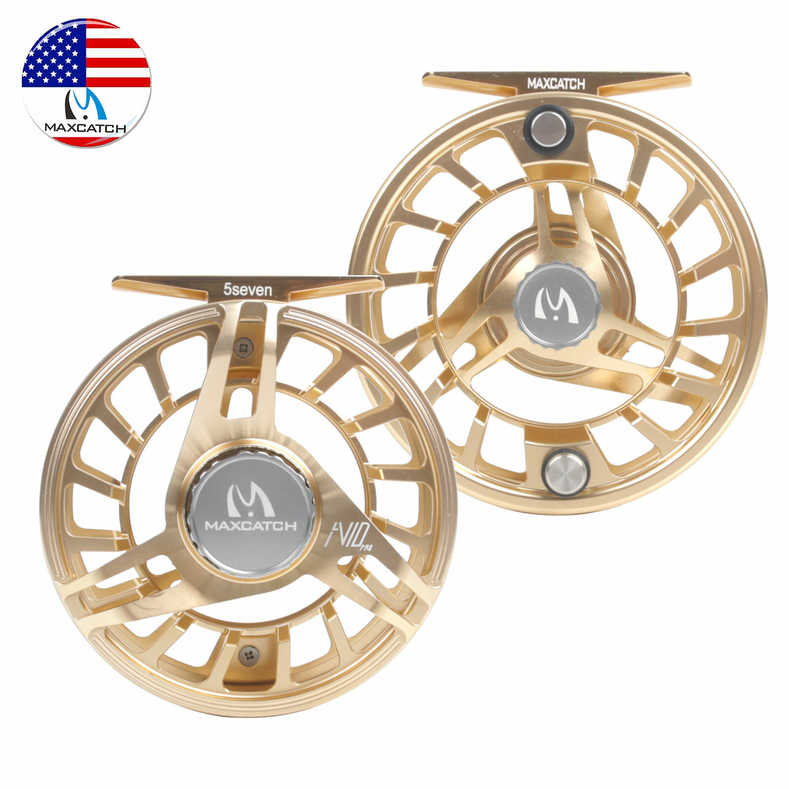 Maxcatch Avid Pro 3/5 5/7 7/9 9/11wt Light Weight Fly Fishing Reel Large Arbor