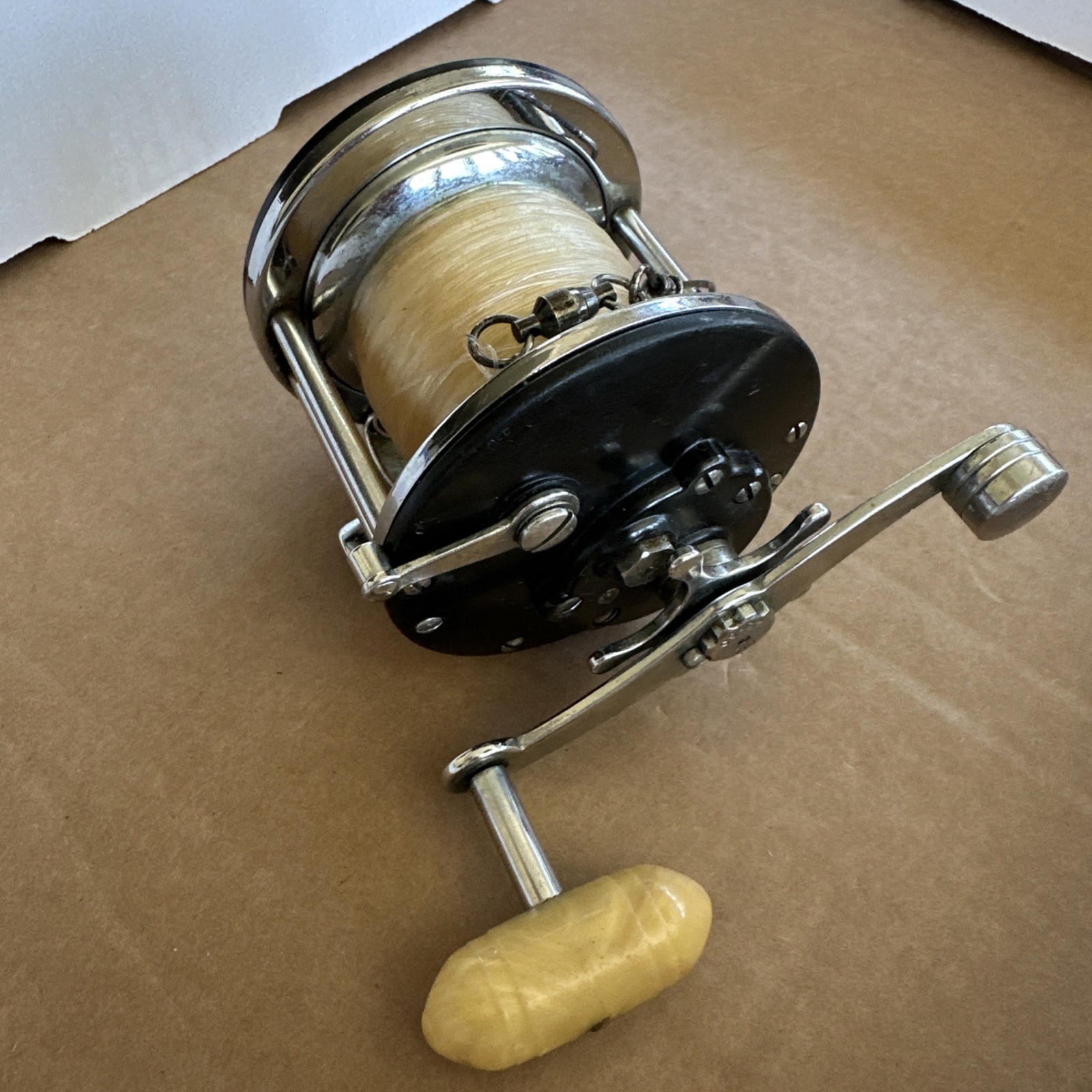 Vintage Penn 65 Long Beach Conventional Saltwater Fishing Reel Tested Good