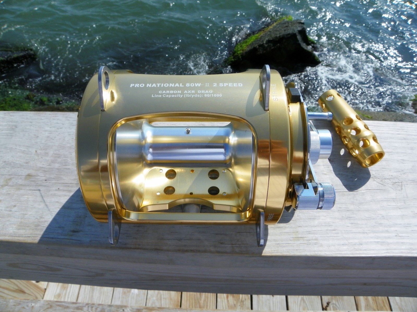 OKIAYA PRO-NATIONAL 30W-II 2 with AXR Drag 2 Speeds Big Game Reel
