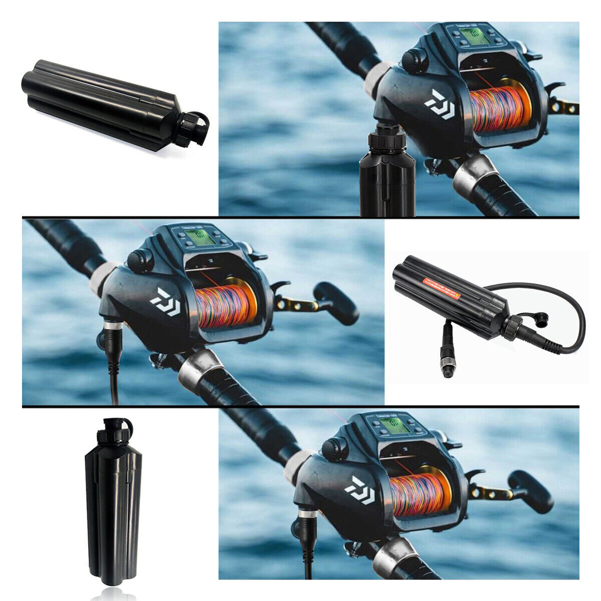 2PACK 5Ah Daiwa Tanacom 500 750 1000 BM2300 BM2900 Electric Fishing Reel Battery