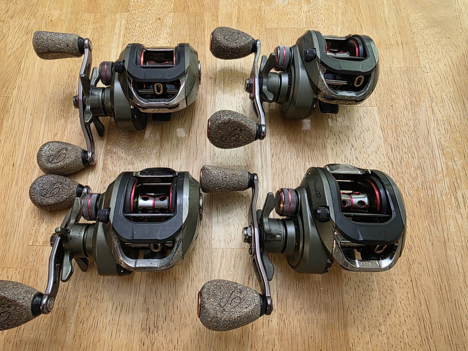 Pflueger President XT Baitcasting Reels…lot of 4 ( PARTS ) SEE Details 👍