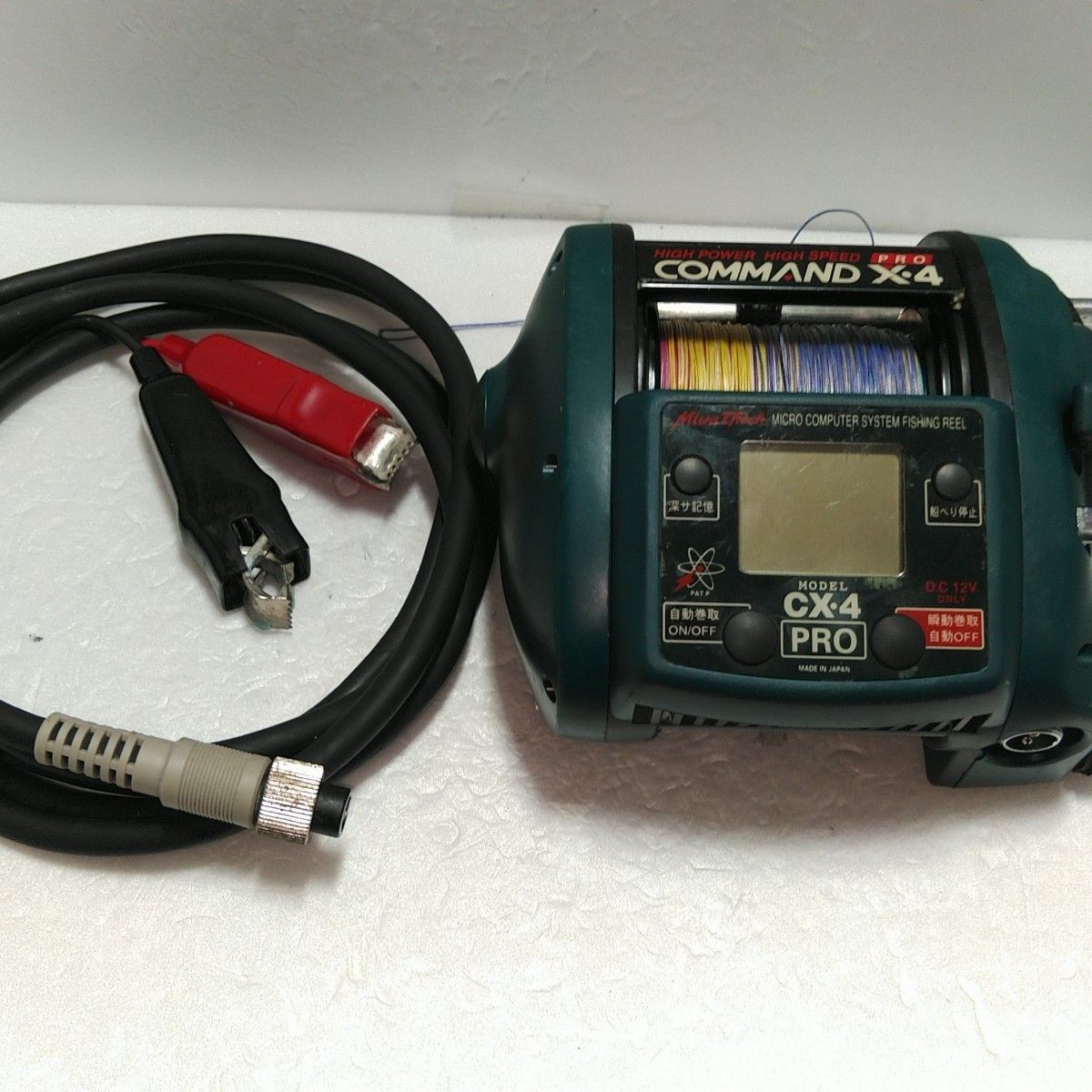 Miya Epoch CX-4 Electric Reel Overhauled Working Power Cable PE12 Saltwater JP