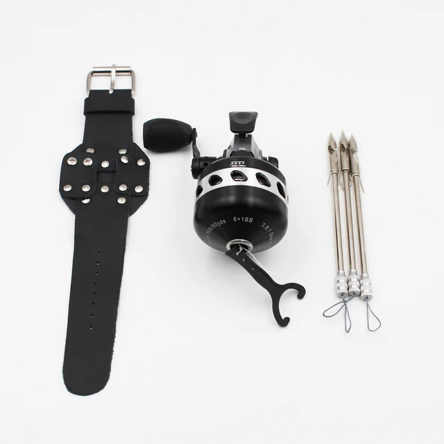 Metal Fishing Reel Wheel 3.6:1 Slingshot Fishing ReelS 6+1BB Closed Line Hunting