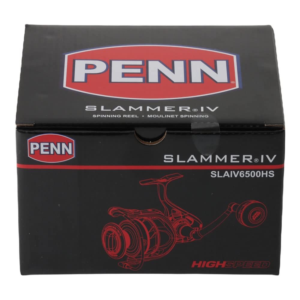 PENN SLAMMER IV 6500HS Spinning Reel New in Box Both Handed Metal Gold Black