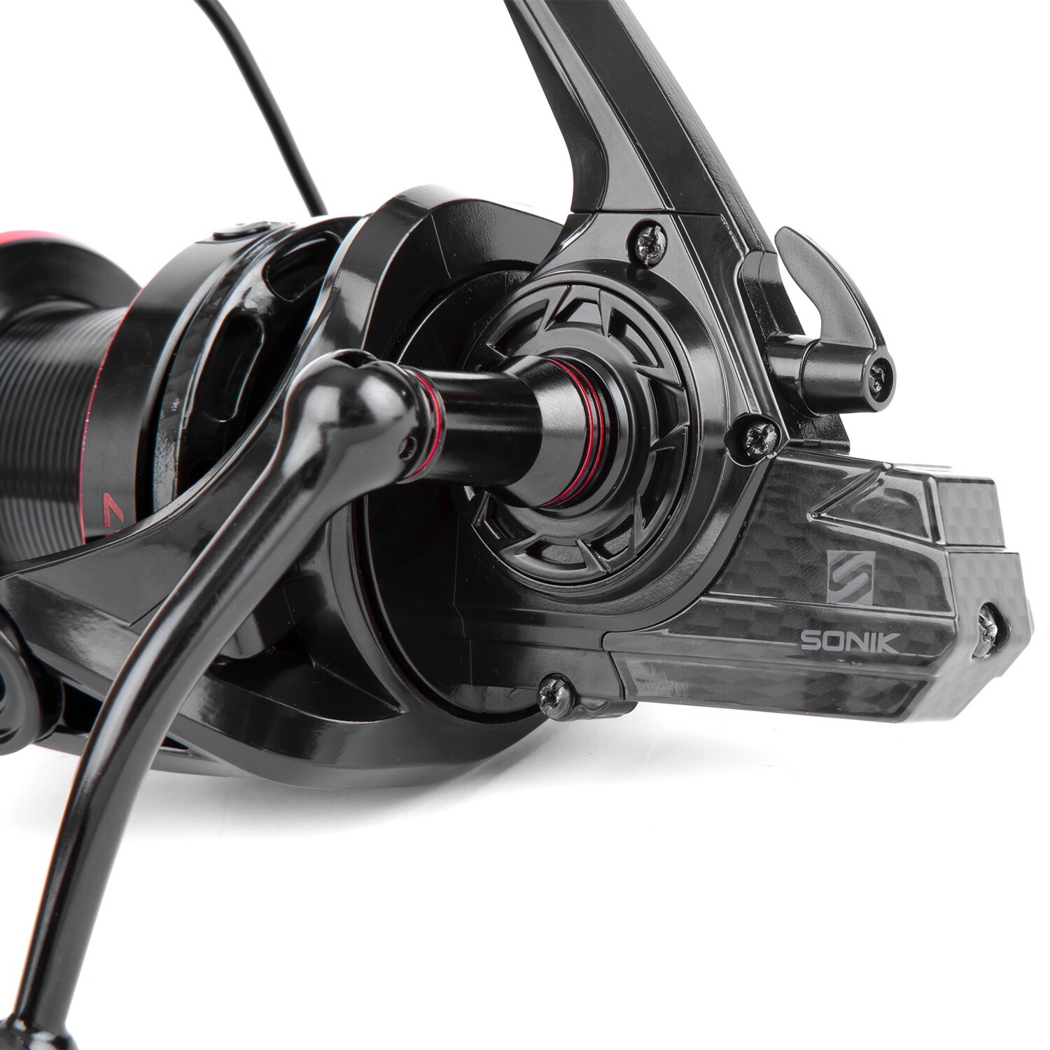 SONIK Big Pit Carp Fishing SK47 10000 Reel x2 Carbon Carp Long Aluminium Spool