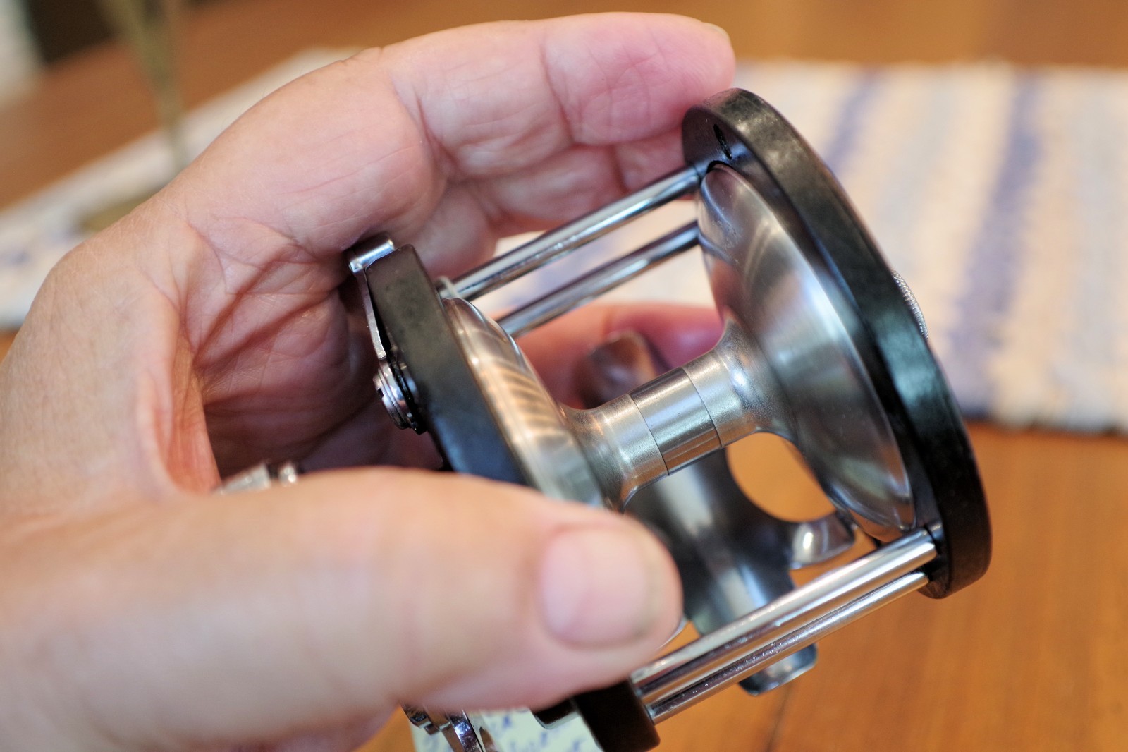 VINTAGE…..PENN 285 CONVENTIONAL REEL…..NEAR MINT….SERVICED….NEW DRAG….