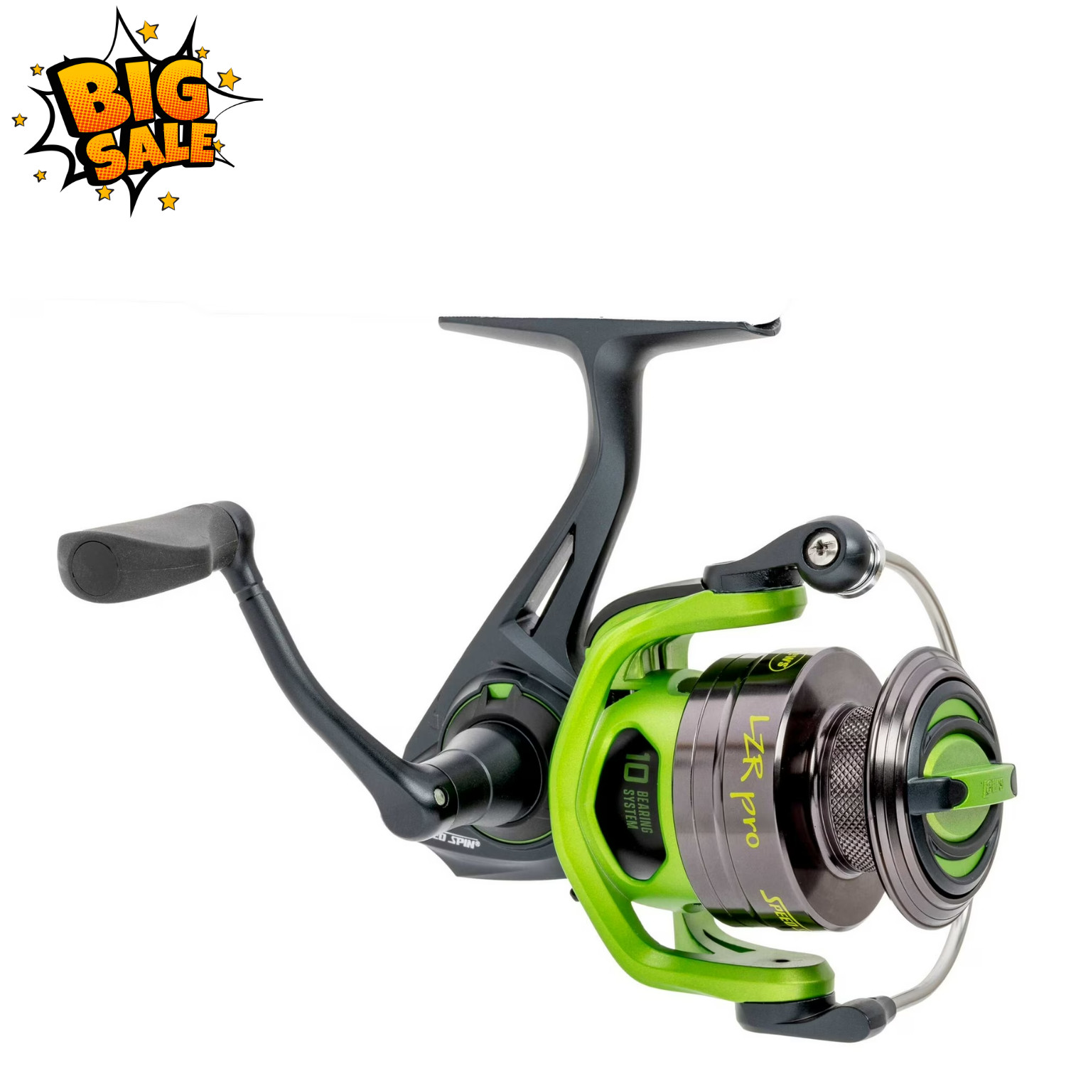 Lews LZR Pro Speed Spinning Reel Fishing Gear Smooth Drag Freshwater Use