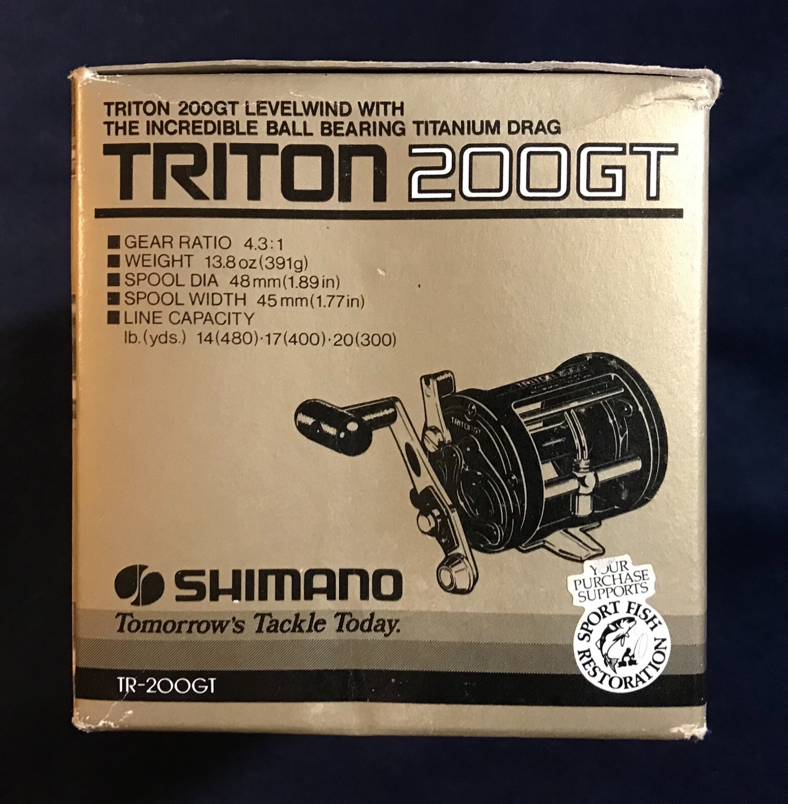 Shimano Triton 200GT Fishing Reel Box Only With Information Manuals – No Reel