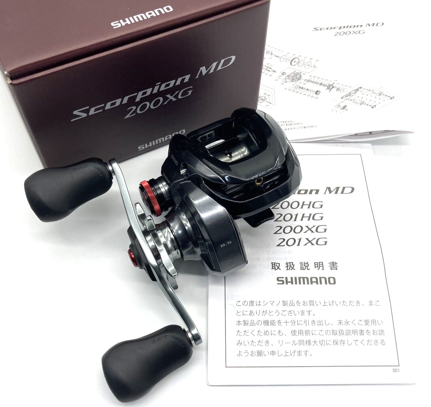 Shimano 24 Scorpion MD 200XG Right Baitcasting Reel with Box From JAPAN „UNUSED“