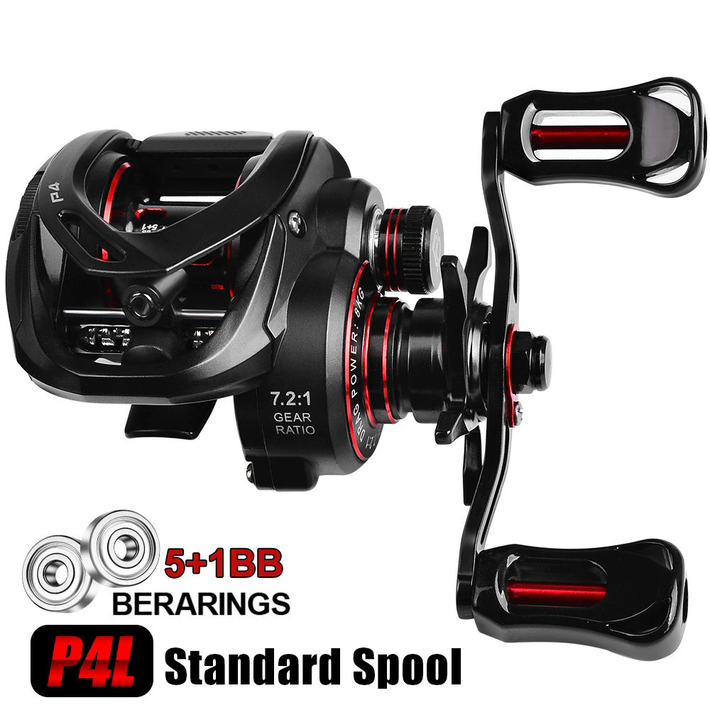 Fishing Reel 7.2:1 Gear Ratio Metal 5+1BB Wheel Magnetic Brake System 8KG p4