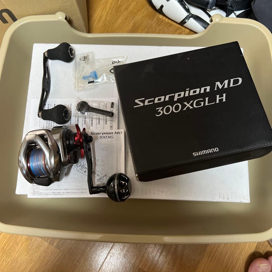 Shimano Scorpion MD 300XGLH Left Baitcasting Reel Box Japan Used