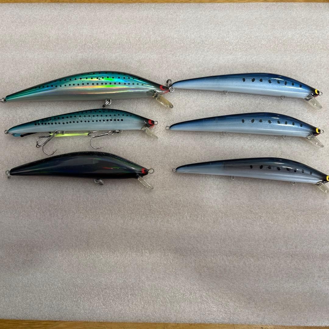 TACKLEHOUSE K-TEN BlueOcean 6pcs Bass Fishing Lure Used Japan Fishing Tackle