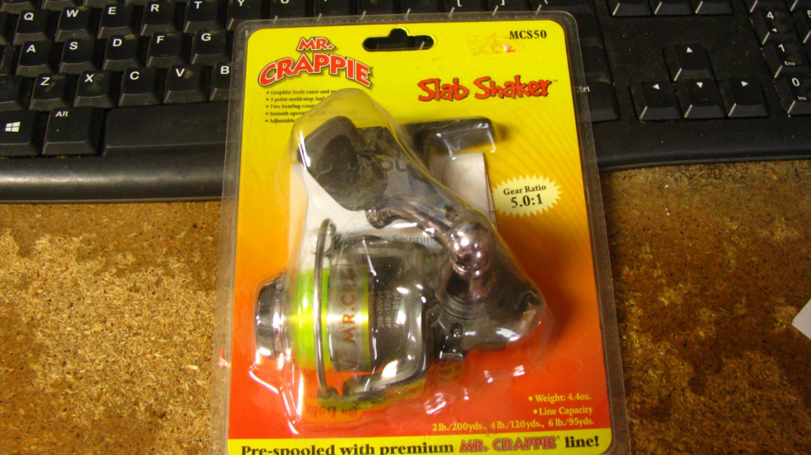 r Crappie „slab shaker“ spinning reel, nip, 5.0/1, size 500, free shipping