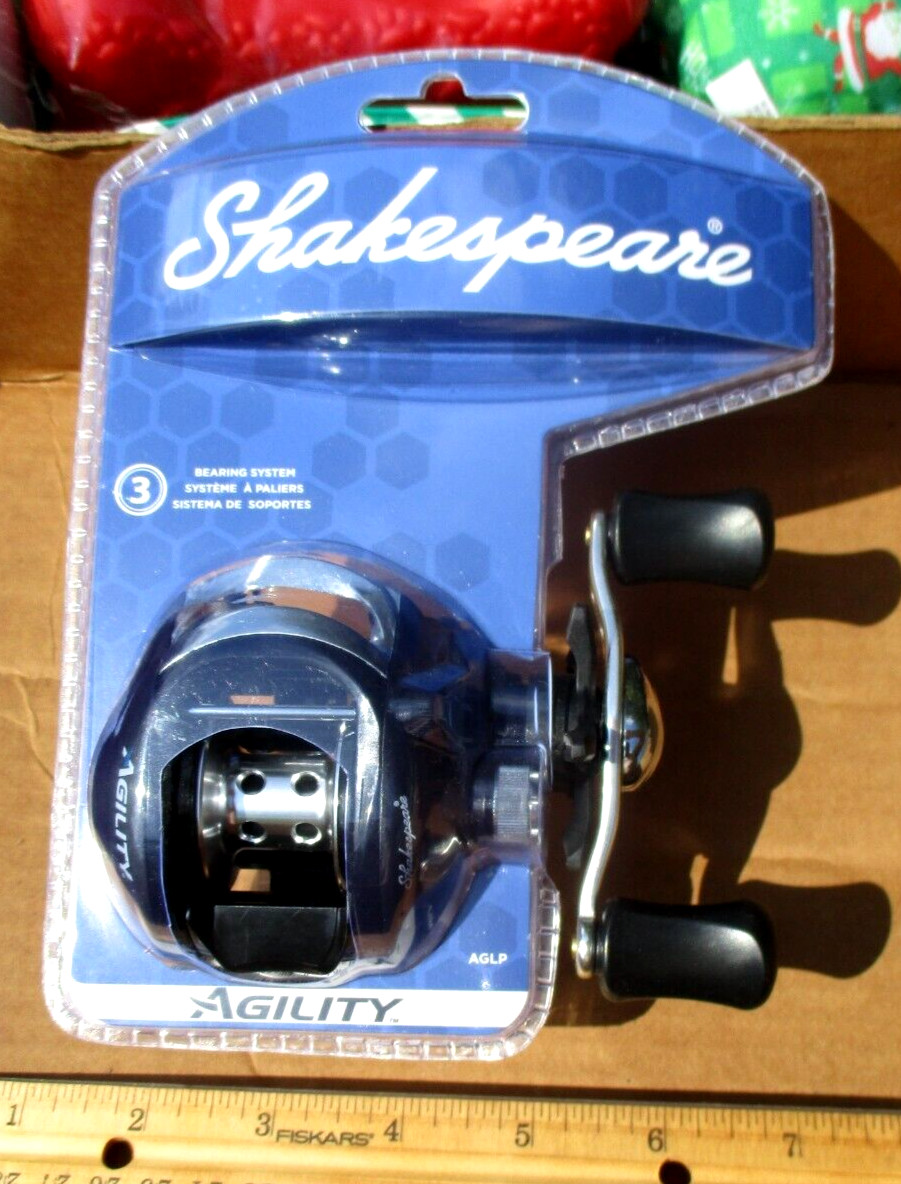 NEW* Shakespeare Agility AGLP Baitcasting Reel 6.2:1 Gear Ratio 3 Bearing System
