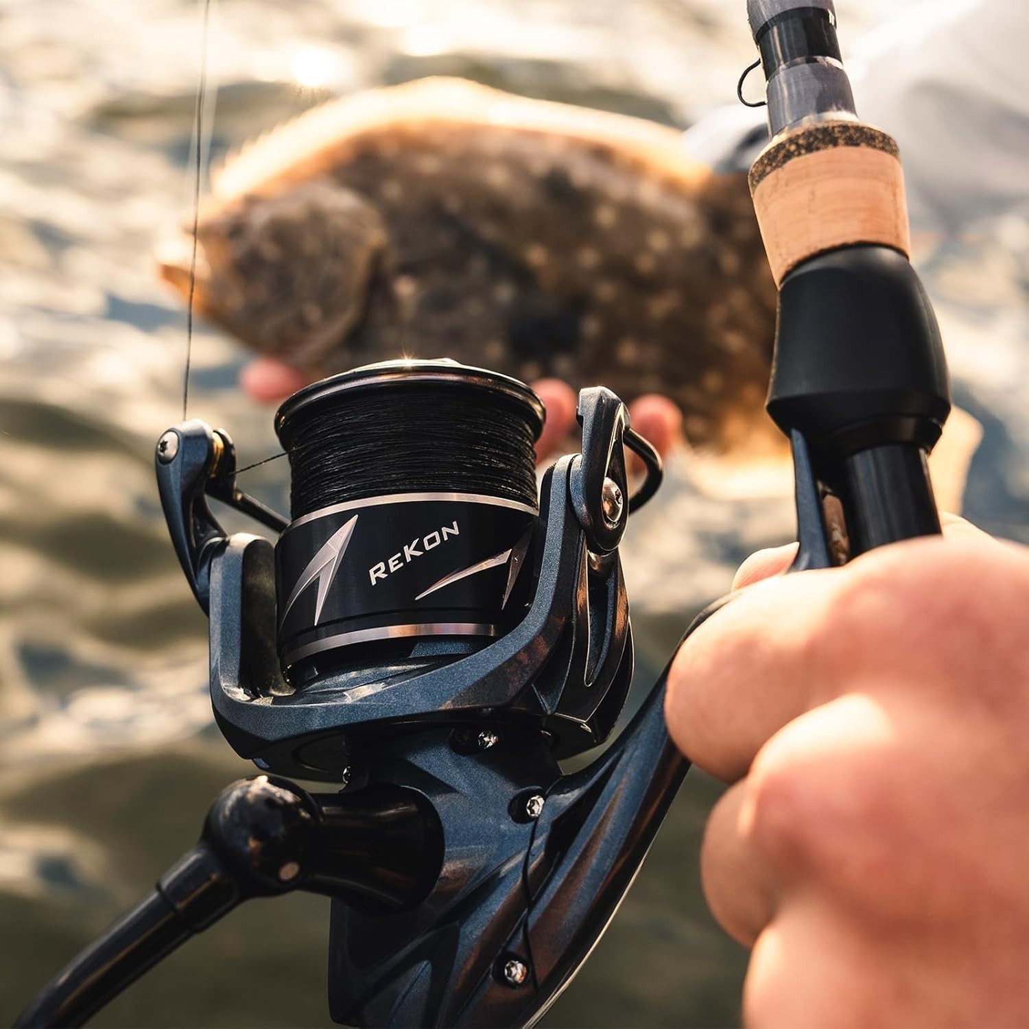 ReKon Saltwater Fishing Reel – 55LB Drag, Water Resistant, Fast Retrieve