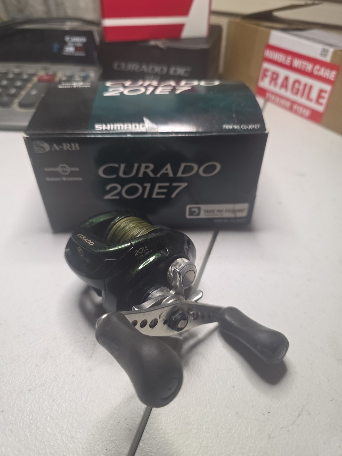 Shimano Curado 201 E7 LEFT Hand Casting Reel 7.0:1 gear ratio