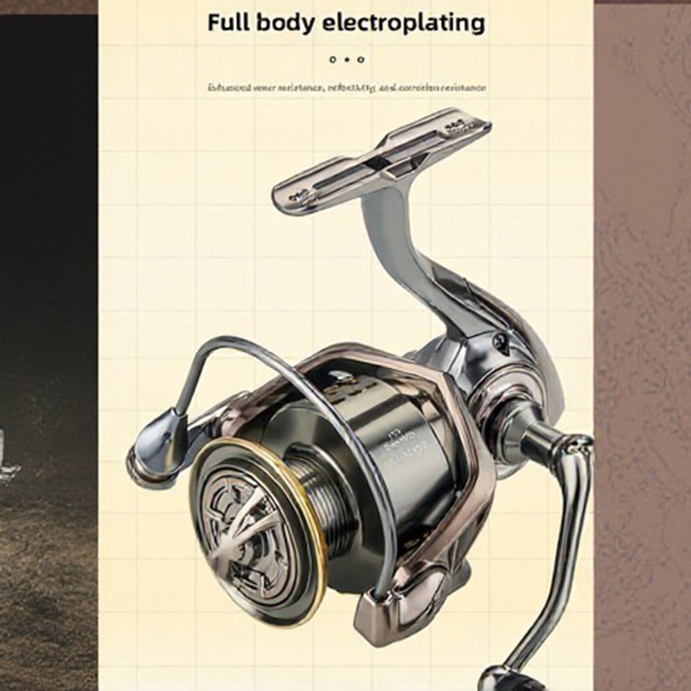 Spinnings Reel for SG High Speed 5.2:1 12kg Brake 6+1BB General Purpose Wheel