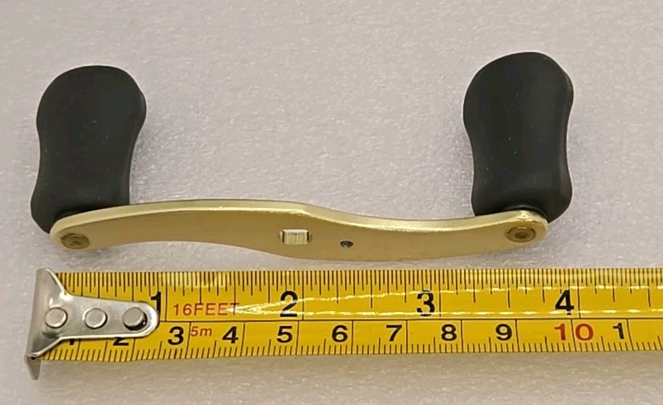 CABELAS DEPTH MASTER GOLD FISHING REEL REPLACEMENT BRASS DOUBLE PADDLE HANDLE