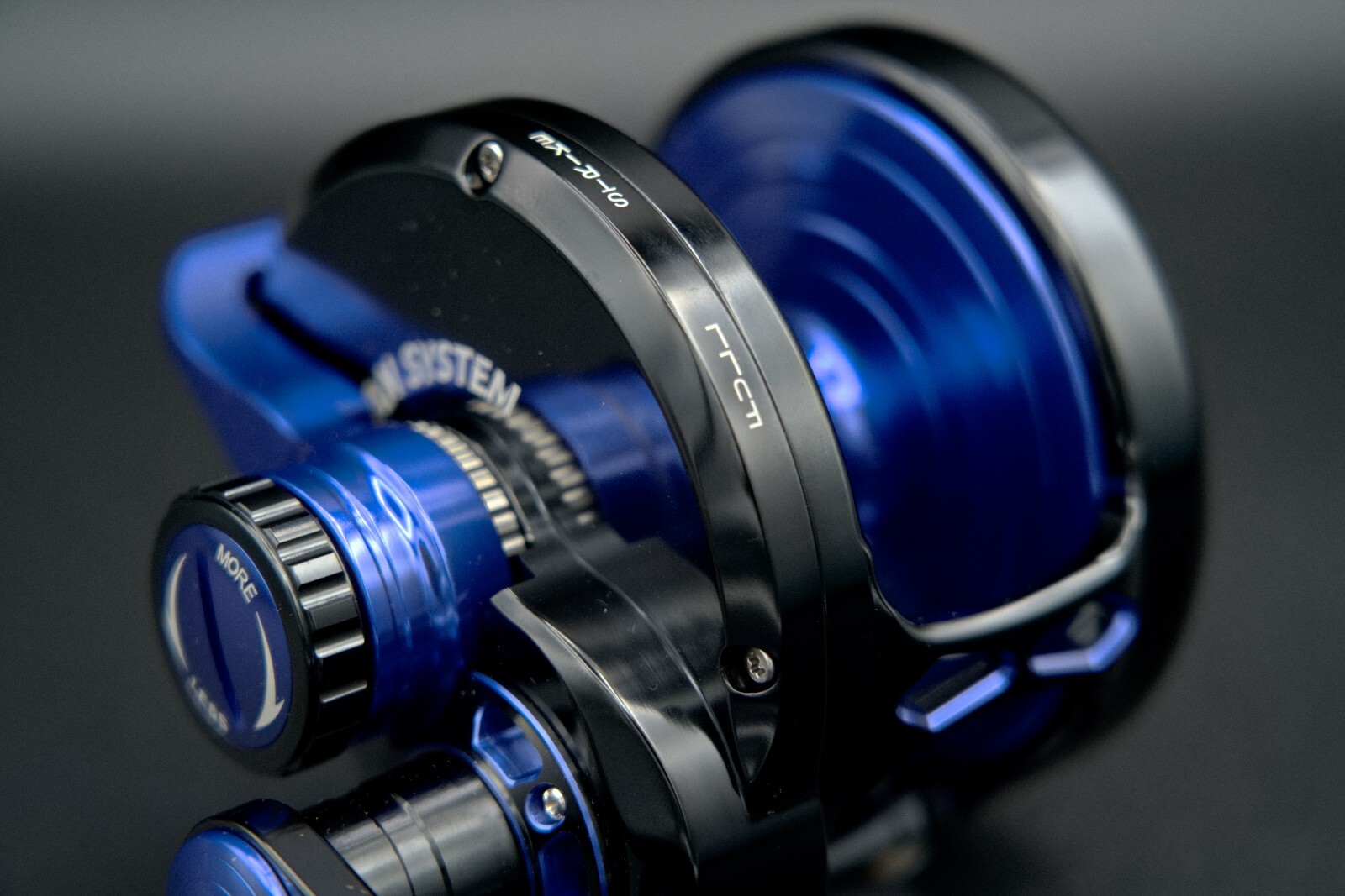 Maxel Jigging Reel Rage Pro 80 Lever Drag Conventional Reel Black/Blue