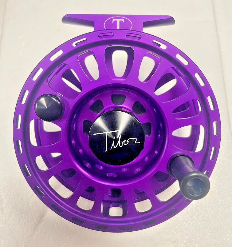 NEW FOR 2026 – TIBOR SIGNATURE 9-10 FLY REEL IN VIOLET WITH BLACK HUB-IN STOCK!