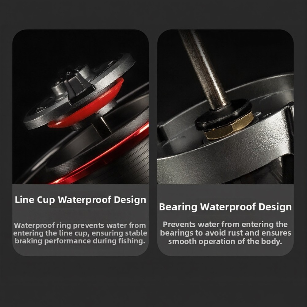 for Fishing Reel with 12 kg Drag System Seamless Construction One Way Bearing