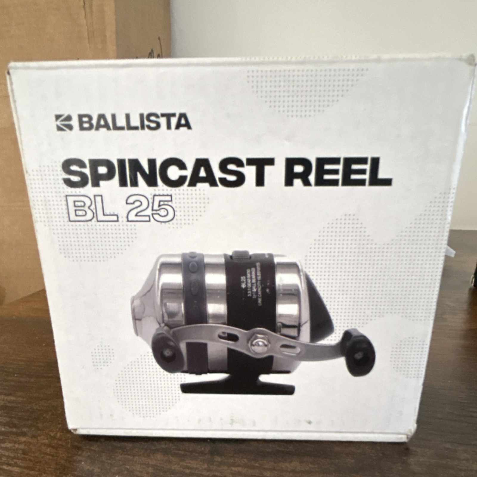 Ballista BL25 Spincast Reel Stainless Steel Silver Black 3.3:1 8lb/100yd 1+1BB