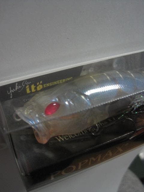 Megabass POPMAX REDEYE GLASS SHRIMP SP-C fly topwater Scratched Fishing Lure